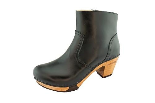 woody Damen Tanja Clog Stiefelette, Schwarz, 39 EU von woody