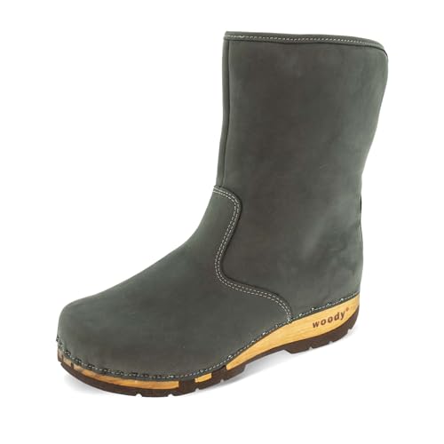 woody Damen Ulli Clog Stiefel, Grigio, 42 EU woody Damen Ulli Clog Stiefel, Grigio, 42 EU von woody