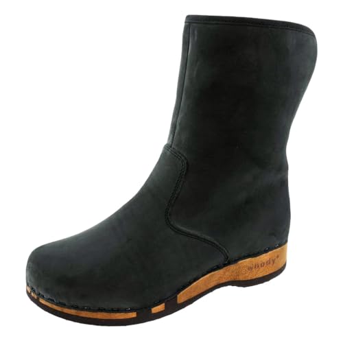 woody Damen Ulli Clog Stiefel, Nero, 42 EU von woody