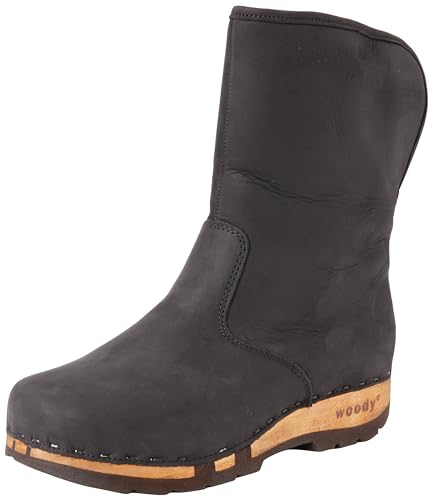 Woody Damen Ulli Stiefelette, Nero, 38 EU von Woody