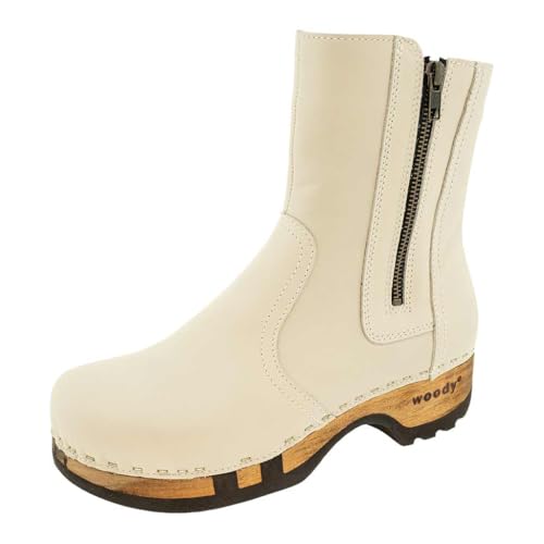 Woody Damen Veronika Stiefelette, Creme, 39 EU von Woody