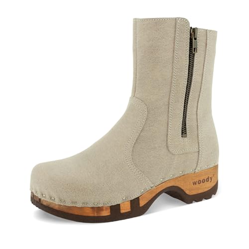 woody Damen Veronika Clog Stiefelette, Sabbia, 37 EU von woody
