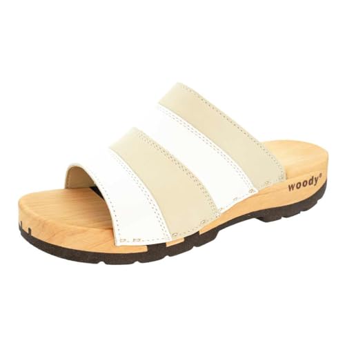 Woody Damen Yvonne Holzschuh, Weiss-Creme, 40 EU von Woody