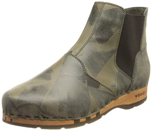 Woody Herren Louis Stiefelette, Leder Seaweed, 42 EU von Woody