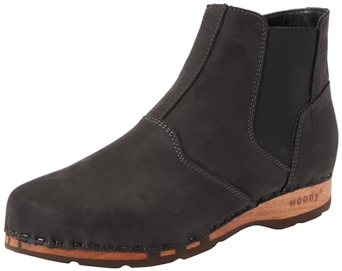 Woody Herren Louis Stiefelette, Nero, 40 EU von Woody