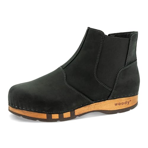 Woody Herren Louis Stiefelette, Nero, 44 EU von Woody