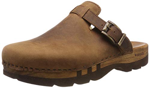 Woody Herren Lukas Clogs, Braun (Tabacco) von woody