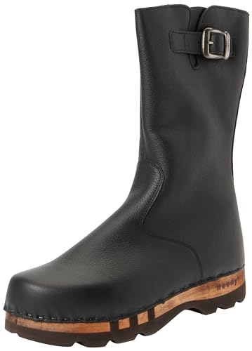 Woody Herren Mario Halblange Stiefel, Nero, 42 EU von Woody