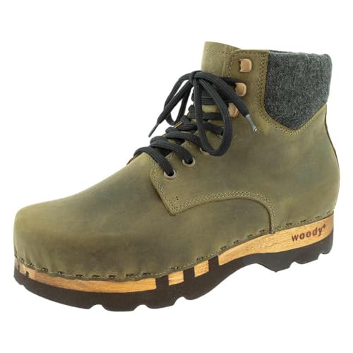 Woody Herren Moritz Halblange Stiefel, Olive, 42 EU von Woody