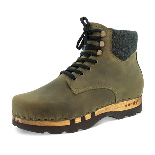 Woody Herren Moritz Halblange Stiefel, Olive, 46 EU von Woody