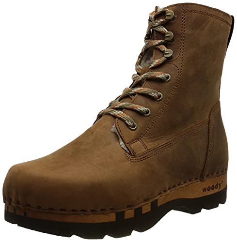 Woody Herren Pascal Halblange Stiefel, Fettleder Tabacco, 41 EU von Woody