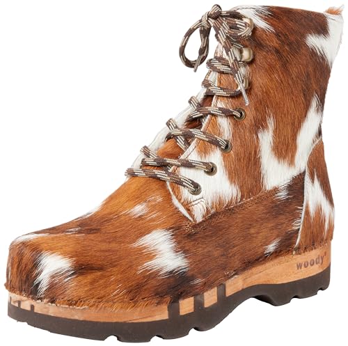 Woody Herren Pascal Halblange Stiefel, Natur Fell, 40 EU von Woody