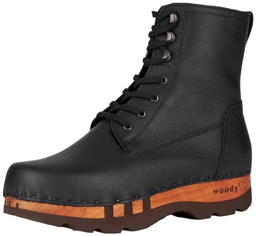 Woody Herren Paul Halblange Stiefel, Nero, 41 EU von Woody