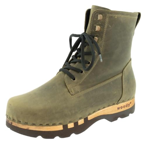 Woody Herren Paul Halblange Stiefel, Olive, 41 EU von Woody