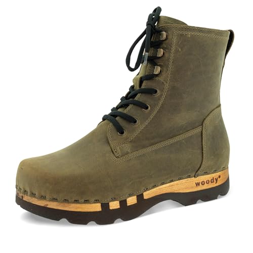 Woody Herren Paul Halblange Stiefel, Olive, 42 EU von Woody