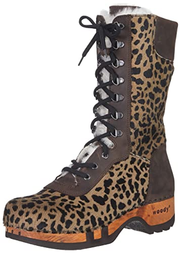 Woody Herren Rosanna Halblange Stiefel, Fell Pantera, 41 EU von Woody