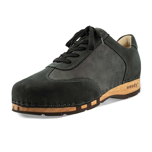 woody Herren Sam Clog Sneaker, Nero-Grigio, 48 EU woody Herren Sam Clog Sneaker, Nero-Grigio, 48 EU von woody