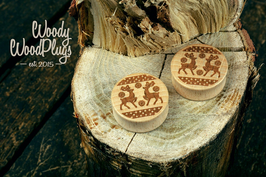 Weihnachts-Hirsch-Ohrstecker - Personalisierte Weihnachts-Ohrstöpsel Aus Holz Holz-Ohrstecker Alle Größen 18 Mm 20 25 26 28 30 32 34 Weihnachts-Hirsch-Ohrstecker - Personalisierte Weihnachts-Ohrstöpsel Aus Holz Holz-Ohrstecker Alle Größen 18 Mm 20 25 26 28 30 32 34 von WoodyWoodPlugs