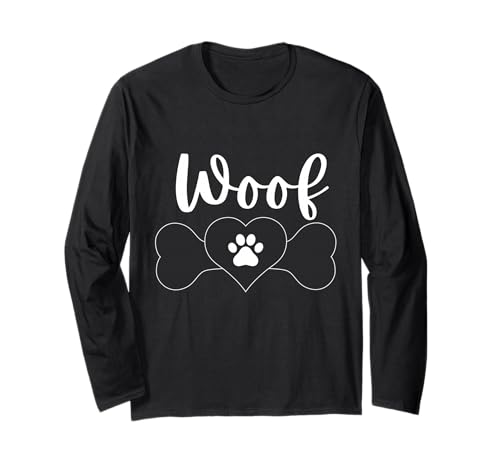 Woof Lustiges Unisex-Design für Männer und Frauen T-Shirt Langarmshirt Woof Lustiges Unisex-Design für Männer und Frauen T-Shirt Langarmshirt von Woof Funny Unisex Design For Men Women Tee