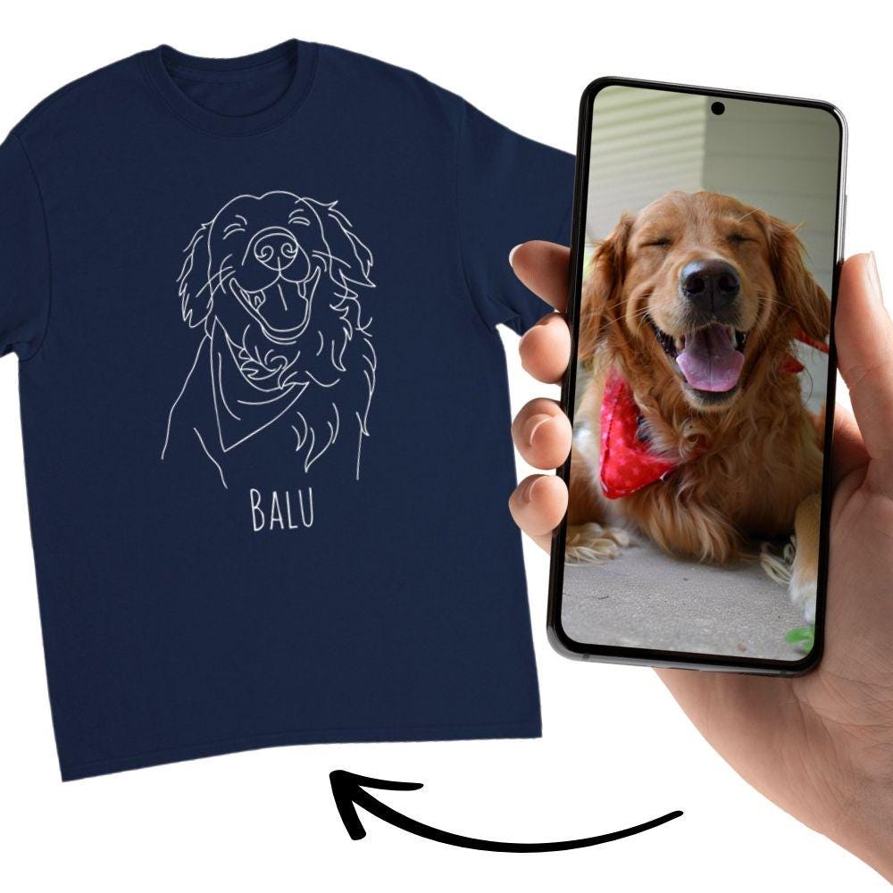 Personalisiertes Hunde T-Shirt - Katzen-Shirt Name Geschenk Für Dog Mom Hundebesitzer & Hundemama Individuelles Hundeporträt Personalisiertes Hunde T-Shirt - Katzen-Shirt Name Geschenk Für Dog Mom Hundebesitzer & Hundemama Individuelles Hundeporträt von WoofWardrobeDE