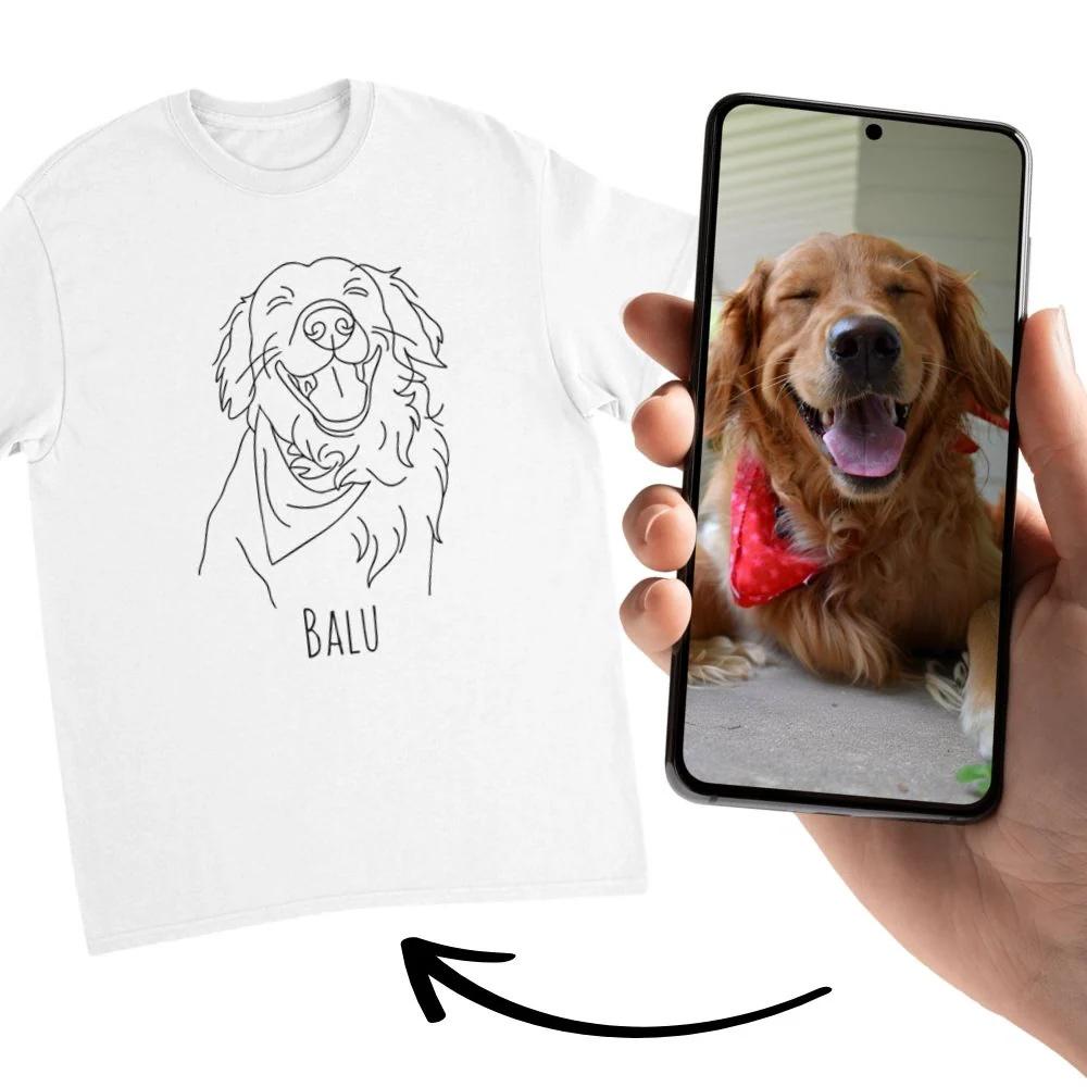 Personalisiertes Hunde T-Shirt - Katzen Mama Shirt Name Geschenk Für Dog Mom Hundebesitzer & Hundemama Individuelles Hundeporträt Personalisiertes Hunde T-Shirt - Katzen Mama Shirt Name Geschenk Für Dog Mom Hundebesitzer & Hundemama Individuelles Hundeporträt von WoofWardrobeDE