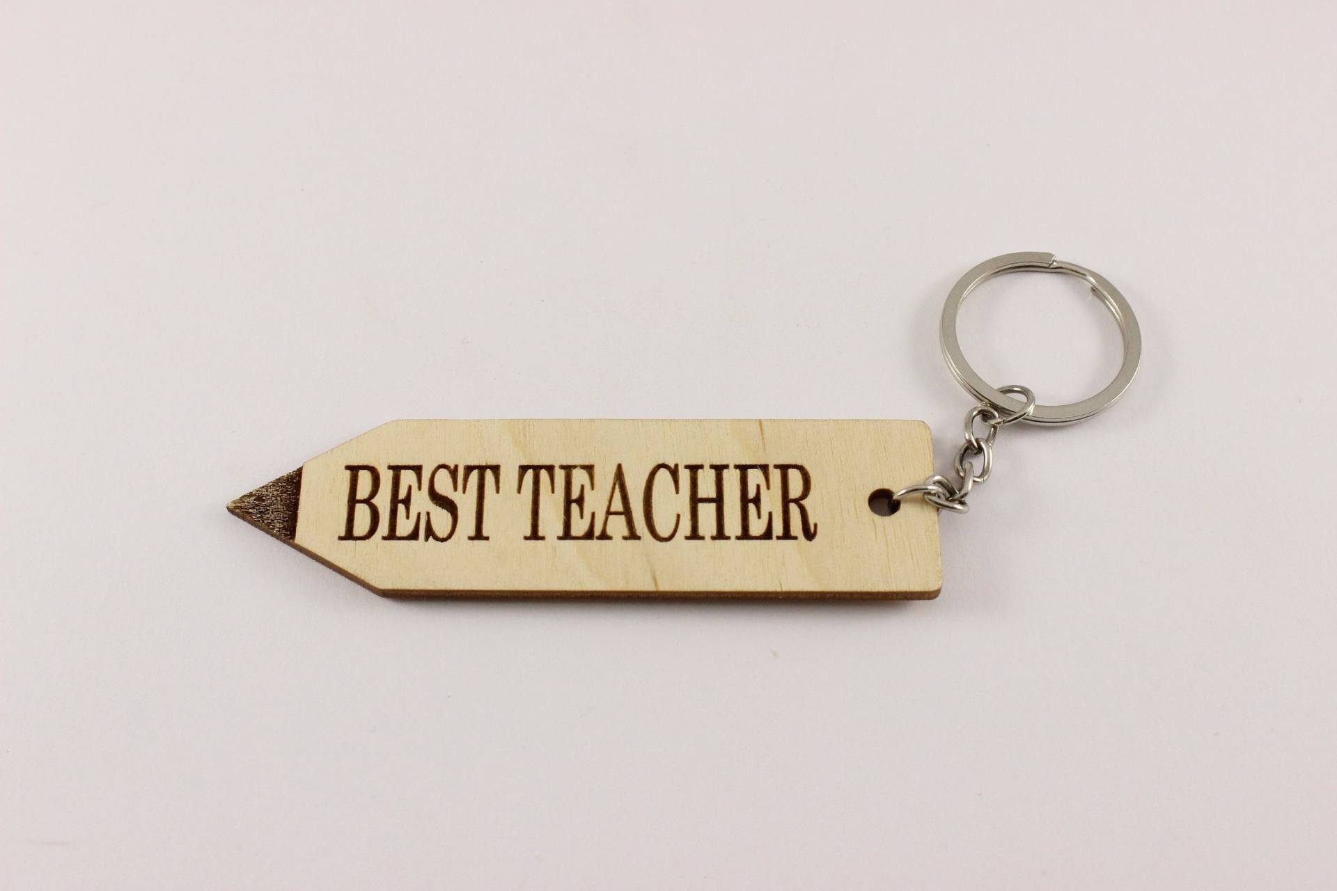 Personalisierte Bleistift Keychain | Birkensperrholz Lehrer Geschenk von EngraveCrafted