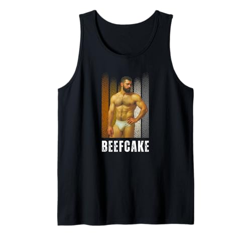 Herren Beefcake Bear Pride Retro-Design für Schwule, queere Männlichkeit Tank Top Herren Beefcake Bear Pride Retro-Design für Schwule, queere Männlichkeit Tank Top von WoofyBriefs