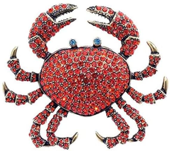 Heidi Daus Red Queen Crab Kristall Akzent Pin Brosche Süßeste Sache, Die Sie Treffen Werden von WoohooDesignerFinds