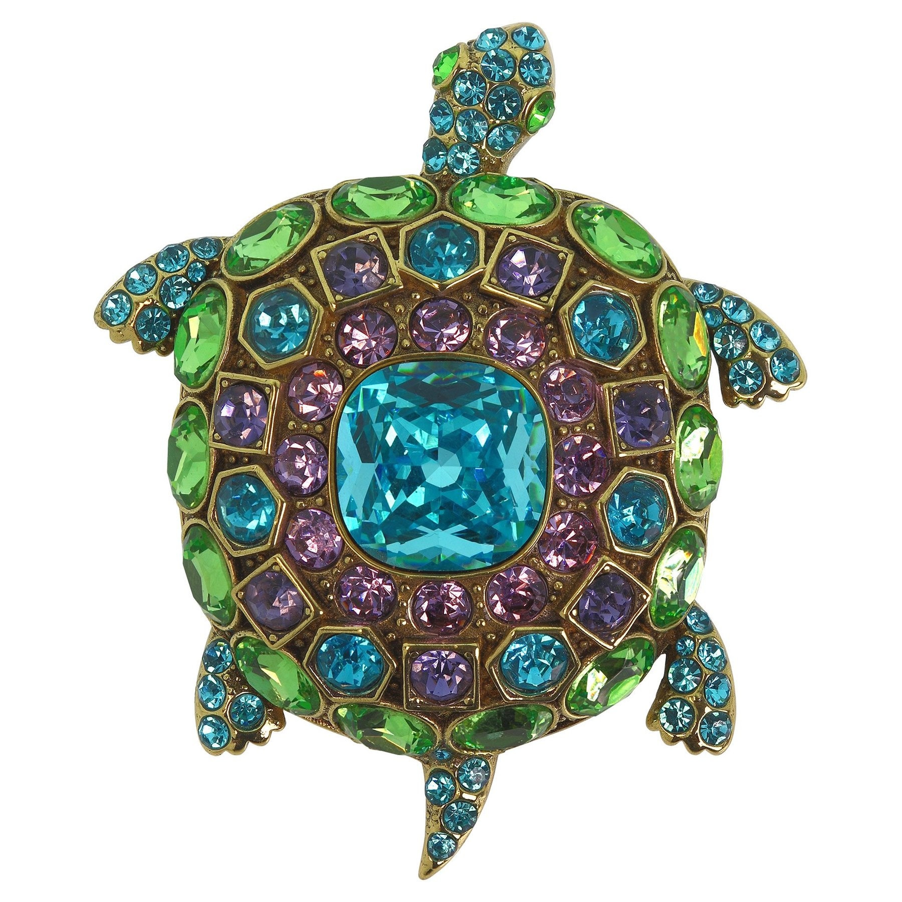 Signiert Heidi Daus Turtle-Y-Fabulous Pin Swarovski Crystals Cutest Critter For You von WoohooDesignerFinds