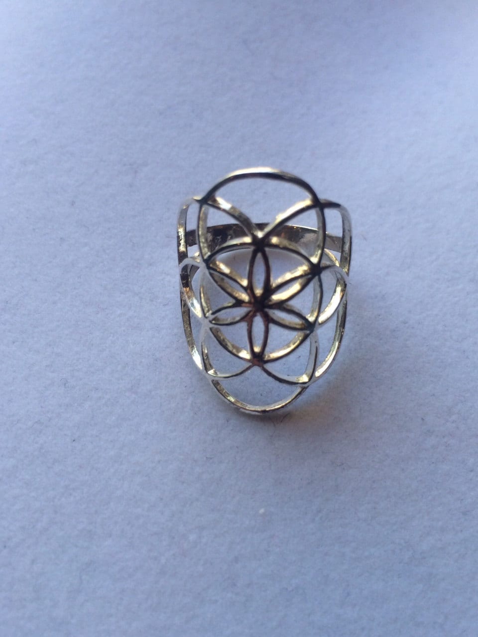 Heilige Geometrie, Sterling Silber Samen Des Lebens Ring Heilige Geometrie, Sterling Silber Samen Des Lebens Ring von WookNook13