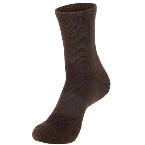 Wool Rockers Merino-Wander-Socken, 72% Merinowolle, für Damen & Herren, Outdoor und im Alltag, optimal gepolstert und atmungsaktiv (braun, 35-38) von Wool Rockers