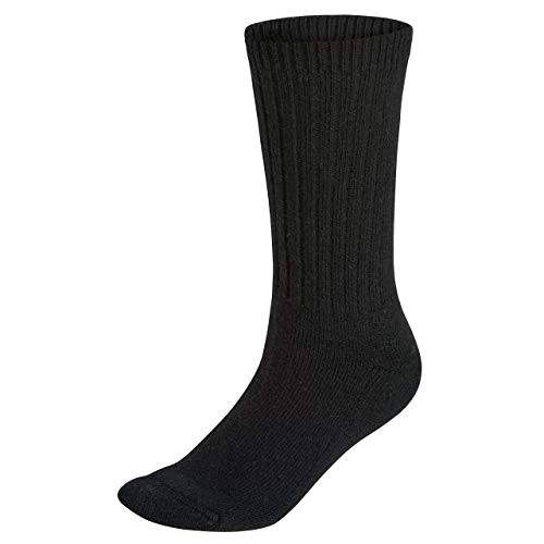 Wool Rockers Merino-Winter-Socken Premium, 70% Merinowolle, für Damen & Herren, Outdoor und im Alltag, weich, mitteldick und atmungsaktiv (schwarz, 35-38) von Wool Rockers