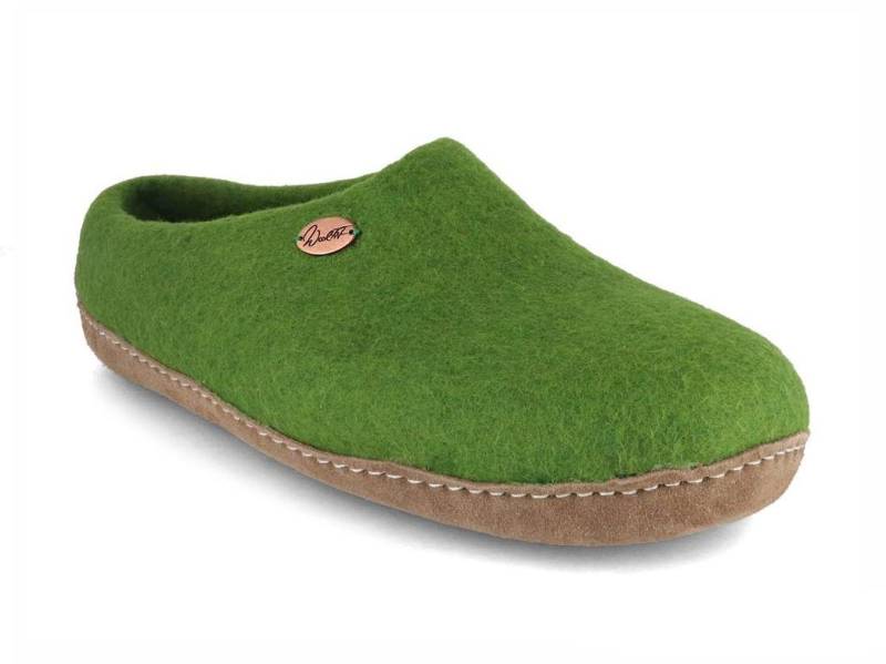 WoolFit Barfuß-Hausschuhe Footprint Hausschuh mit selbstformendem Fußbett von WoolFit
