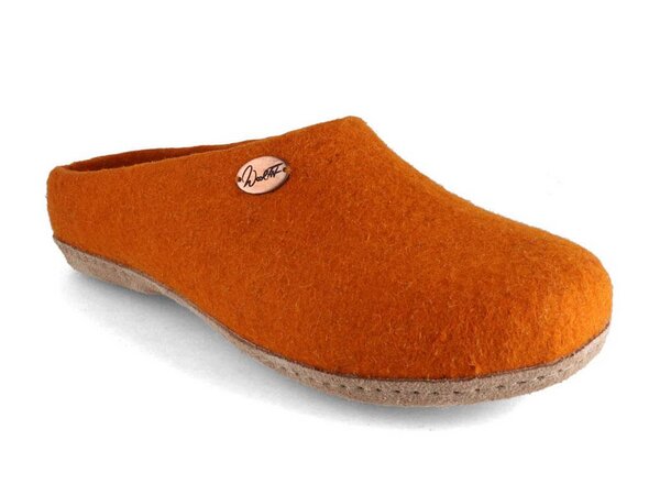 WoolFit Handgefilzte Pantoffeln Unisex aus 100% Schurwolle mit extra dicker Filzeinlegesohle von WoolFit