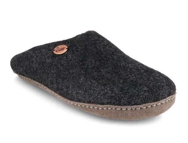 WoolFit Handgefilzte Pantoffeln ohne Fersenrand Hausschuhe aus 100% Wolle von WoolFit