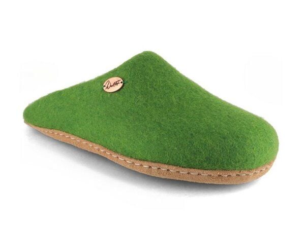 WoolFit Handgefilzte Pantoffeln ohne Fersenrand aus 100% Wolle von WoolFit