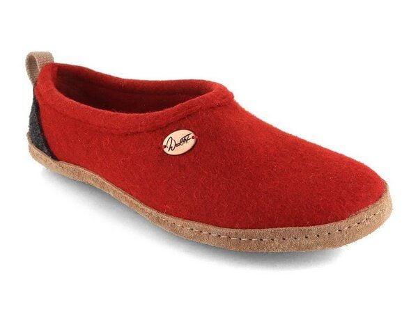 WoolFit Homeoffice Hausschuhe 'Highland' aus 100% Wolle mit vegetabiler Ledersohle von WoolFit