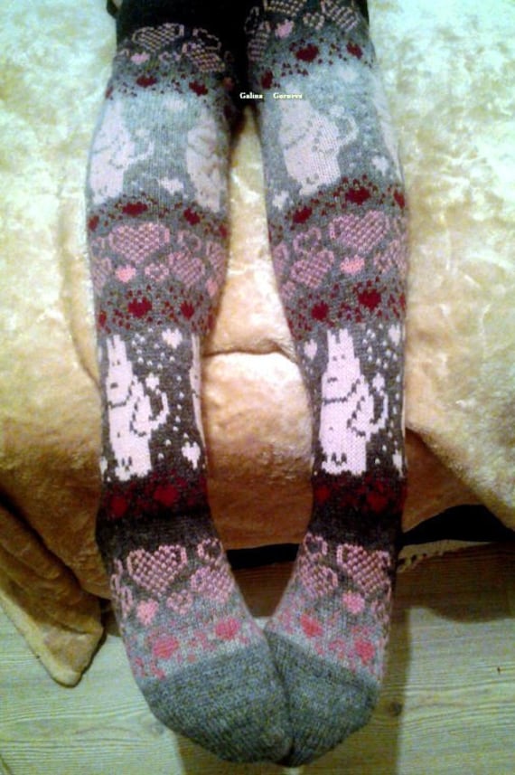 Lange Socken. Socken Gestrickt. Gestrickte Aus Wolle. Norweger Weihnachtssocken. Geschenk An Mann. Eine Frau. Herrensocken. Frauen von WoolMagicShop