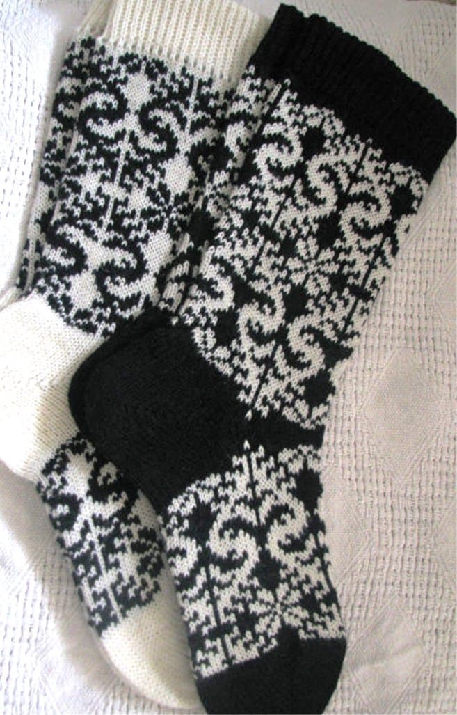 Socken Gestrickt. Gestrickte Socken. Aus Wolle. Norweger Weihnachtssocken. Geschenk An Mann. Eine Frau. Herrensocken. Frauen von WoolMagicShop