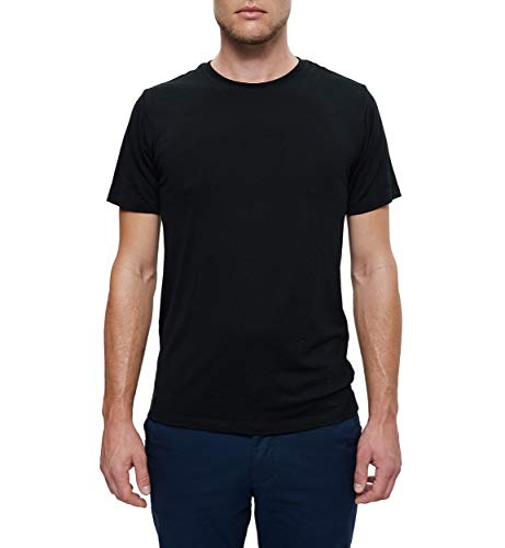 Woolday I Merino T-Shirt Herren Rundhals aus 100%, superfeiner Merinowolle I Stoff aus Deutschland, genäht in Portugal I Schwarz I S von Woolday