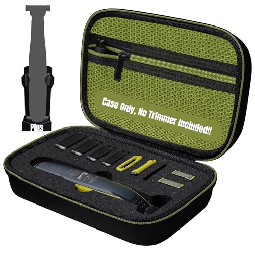 Woollo Tasche Compatible with Philips OneBlade Face + Body QP2630 QP2620 QP2530 QP2520 Tragbar Hart Reise Case Etui Hülle,OlivCcolor,Zipperin von Woollo