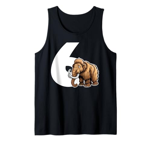 Kinder Woolly Mammut 6 Jahre alt Junge Mädchen 6. Geburtstag Geschenk Tank Top Kinder Woolly Mammut 6 Jahre alt Junge Mädchen 6. Geburtstag Geschenk Tank Top von Woolly Mammoth Sixth Birthday Party Outfit Gift
