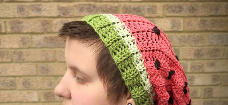 Gehäkelte Wassermelone Beanie von WoollyHeadedKid