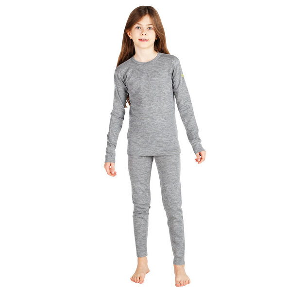 Woolona Baselayer Set - 100% Merinowolle (Kinder) von Woolona