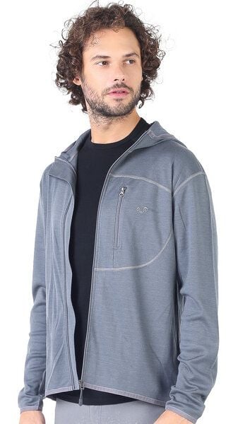 Woolona Hoodie - MAESTRO - 100% Merinowolle (Zip) von Woolona
