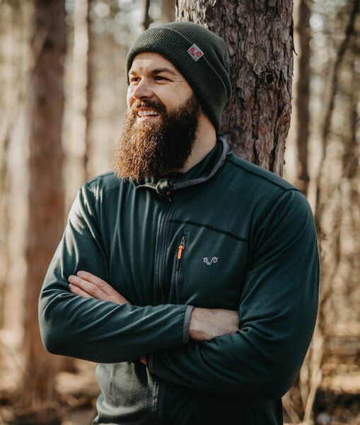 Woolona Hoodie - MAESTRO - 100% Merinowolle (Zip) von Woolona