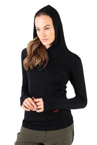 Woolona Langarm Hoodie - SONATRA - 100% Merinowolle von Woolona