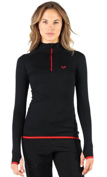 Woolona Langarmshirt - LORICA - 100% Merinowolle (Zip) von Woolona