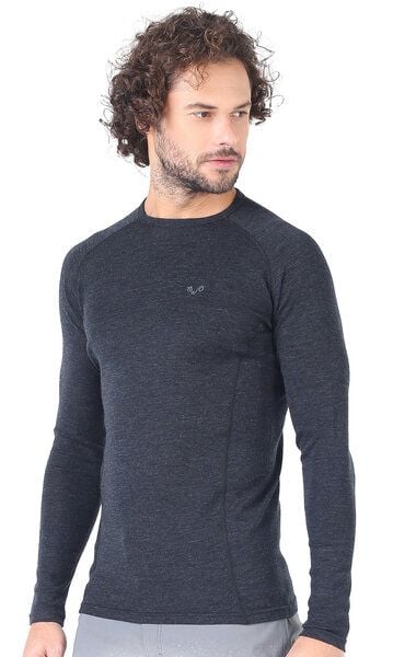 Woolona Langarmshirt - REMUS - 100% Merinowolle von Woolona