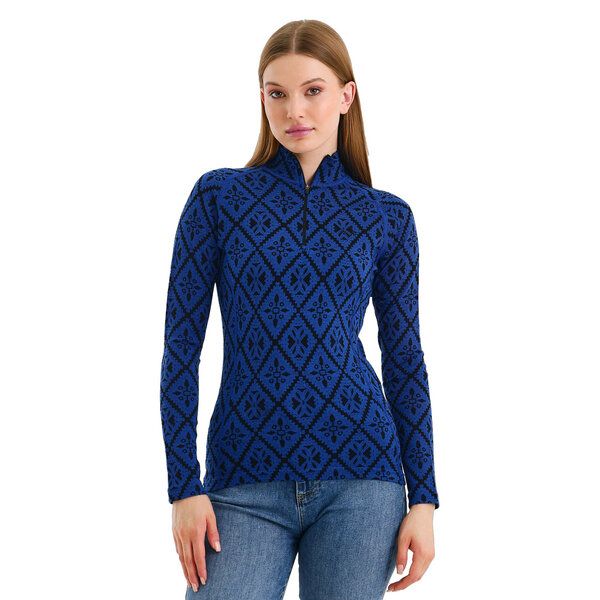 Woolona Langarmshirt - VENUS - 100% Merinowolle (Zip) von Woolona